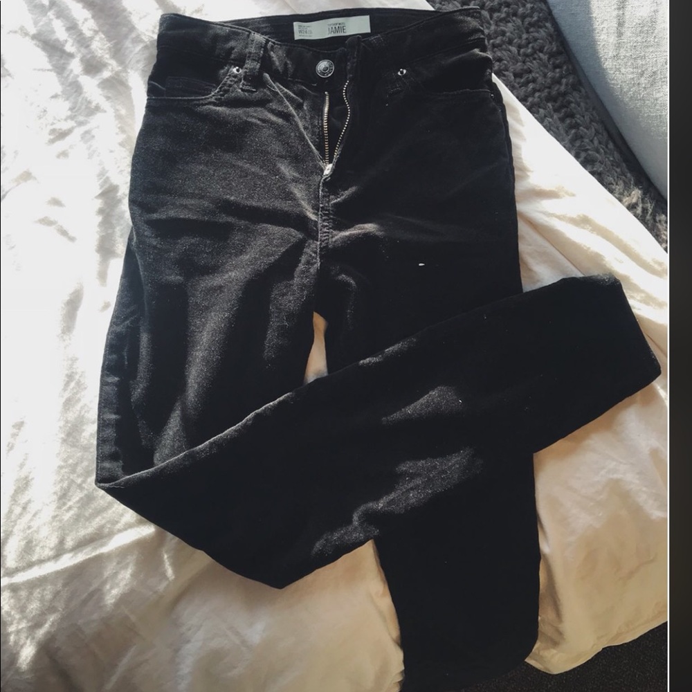 Topshop Black corduroy Jeans